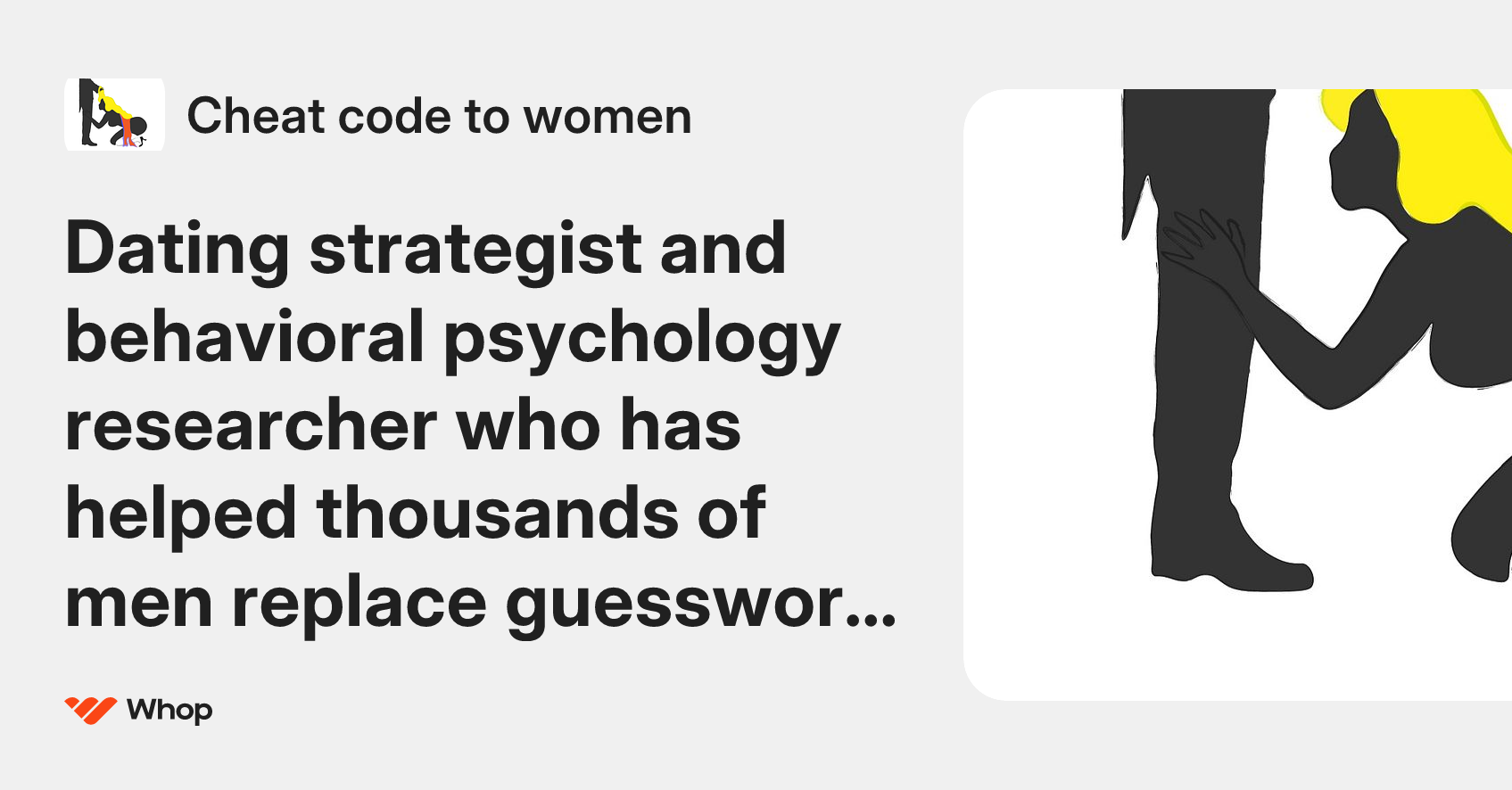 Cheat code to women | Whop