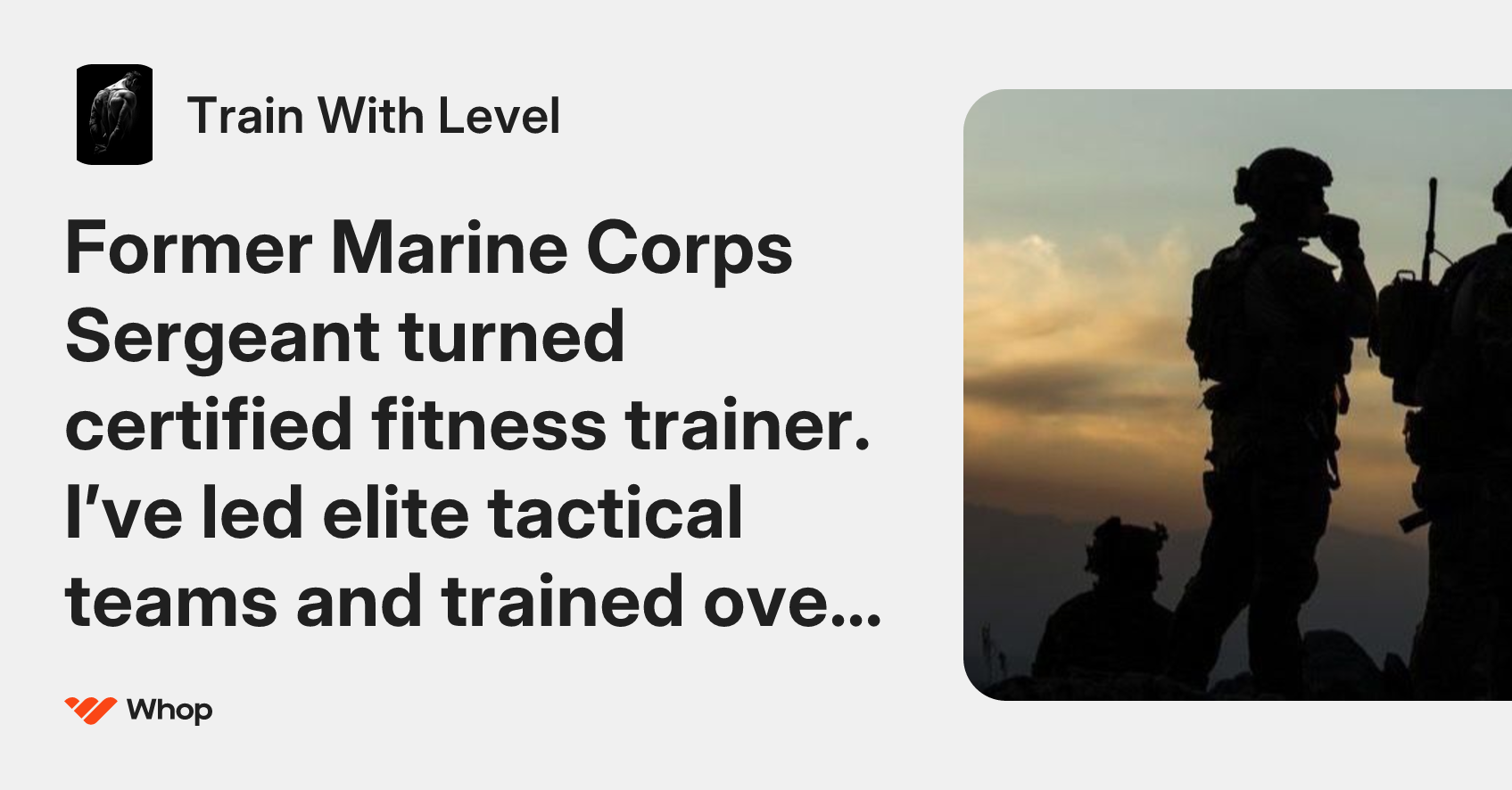 Train With Level | Whop