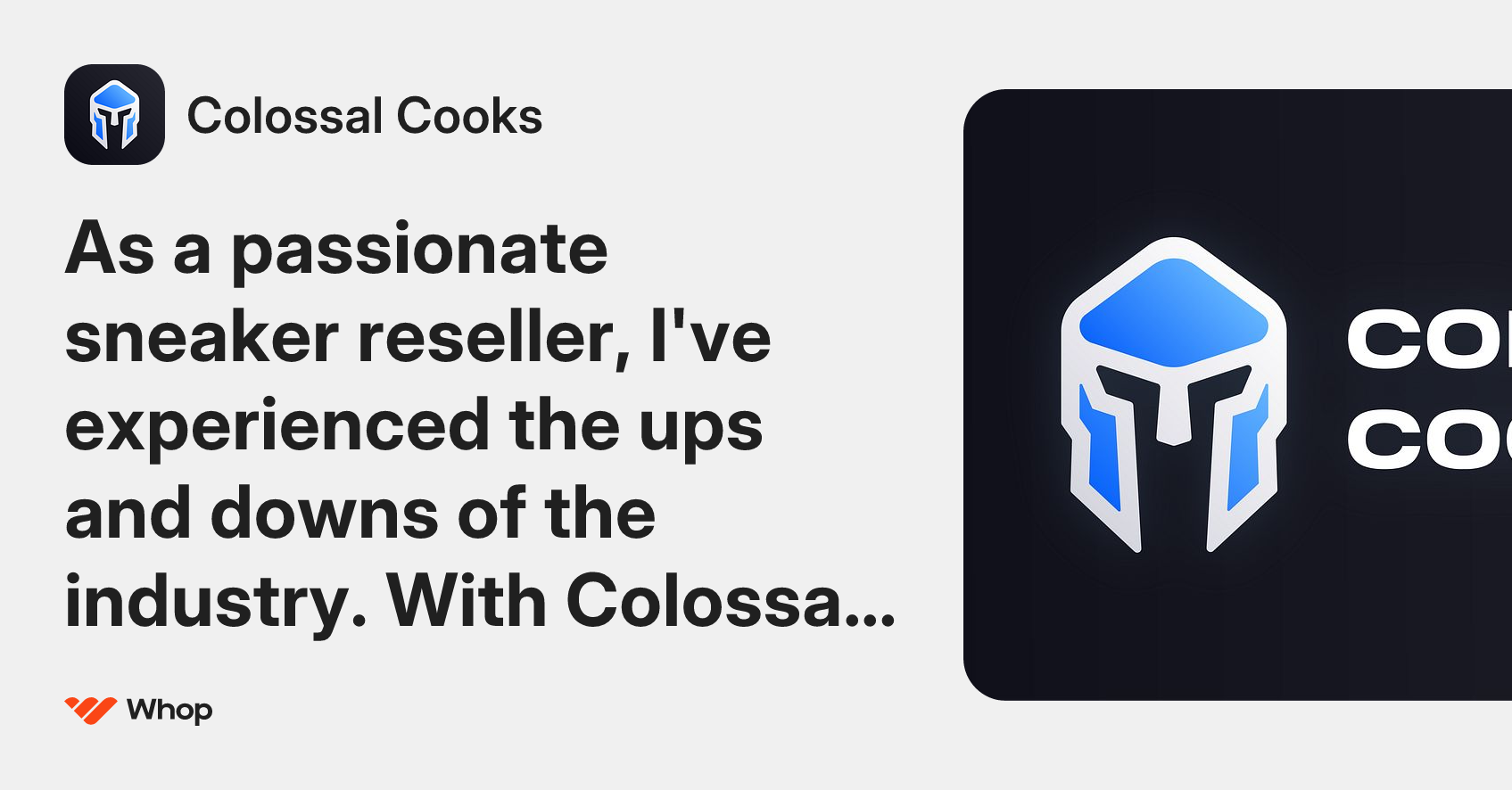 Colossal Cooks | Whop