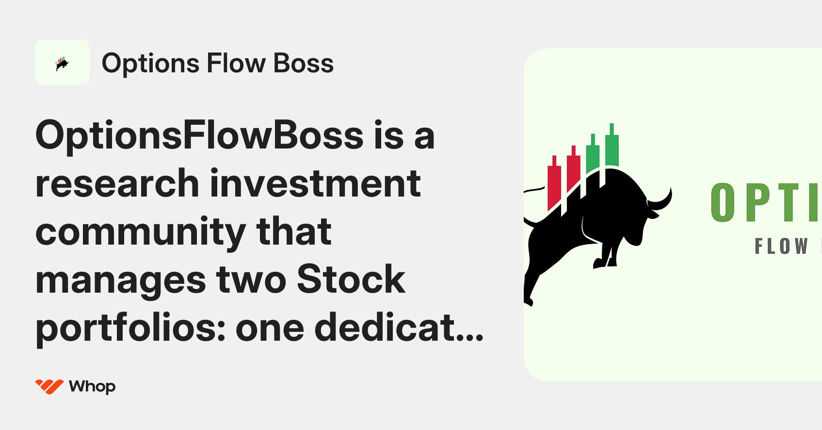 Options Flow Boss | Whop