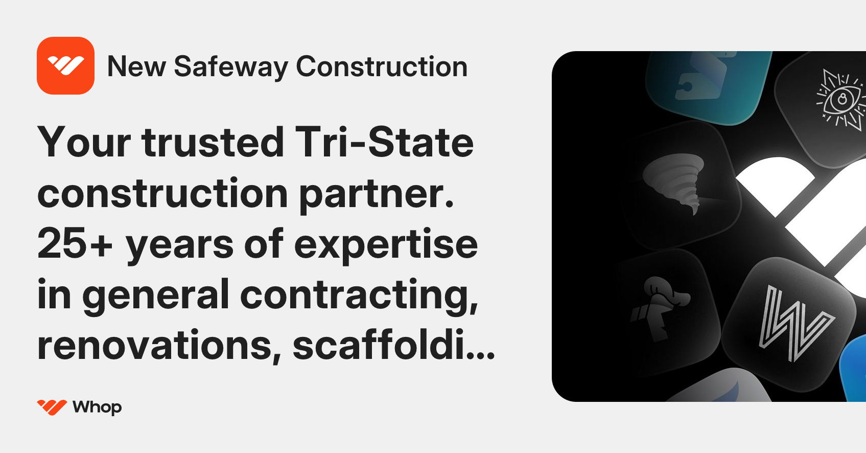 New Safeway Construction | Whop