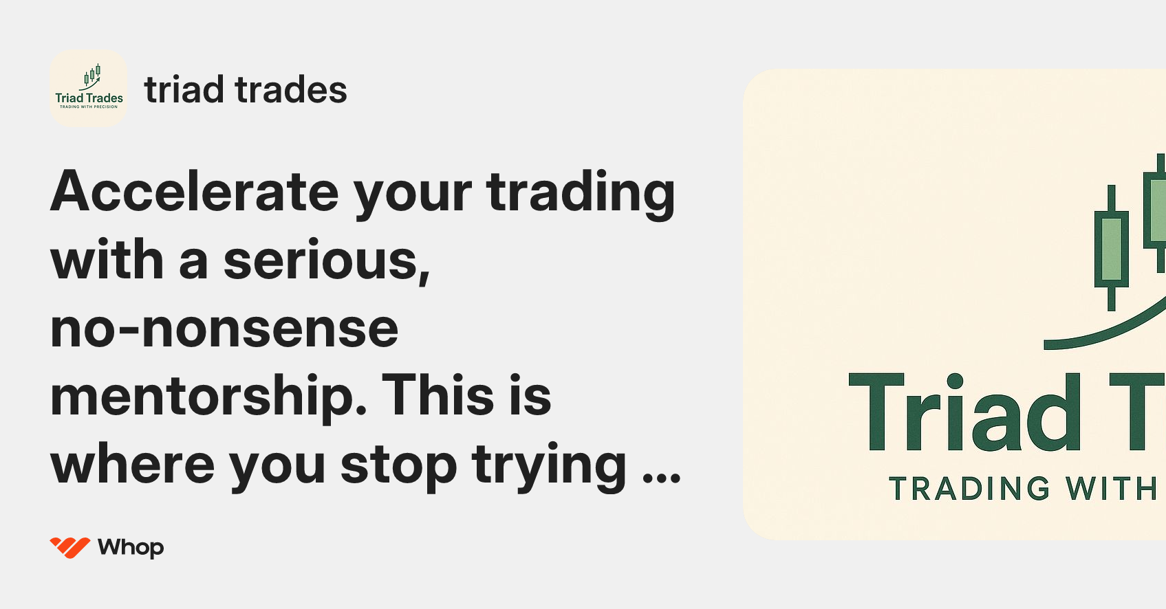 triad trades | Whop