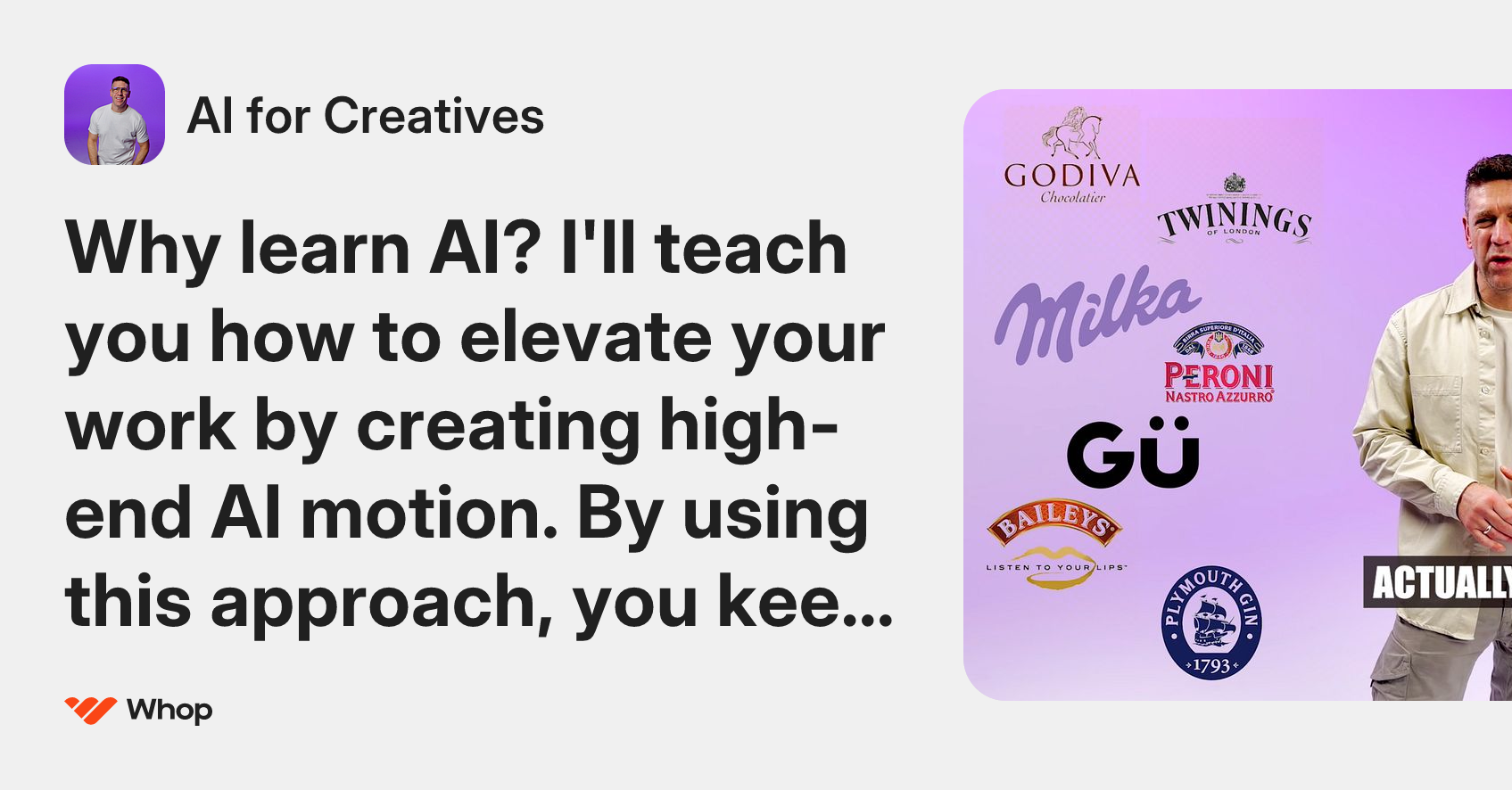 AI for Creatives | Whop