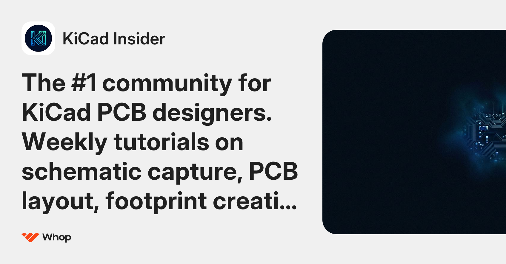 KiCad Insider | Whop