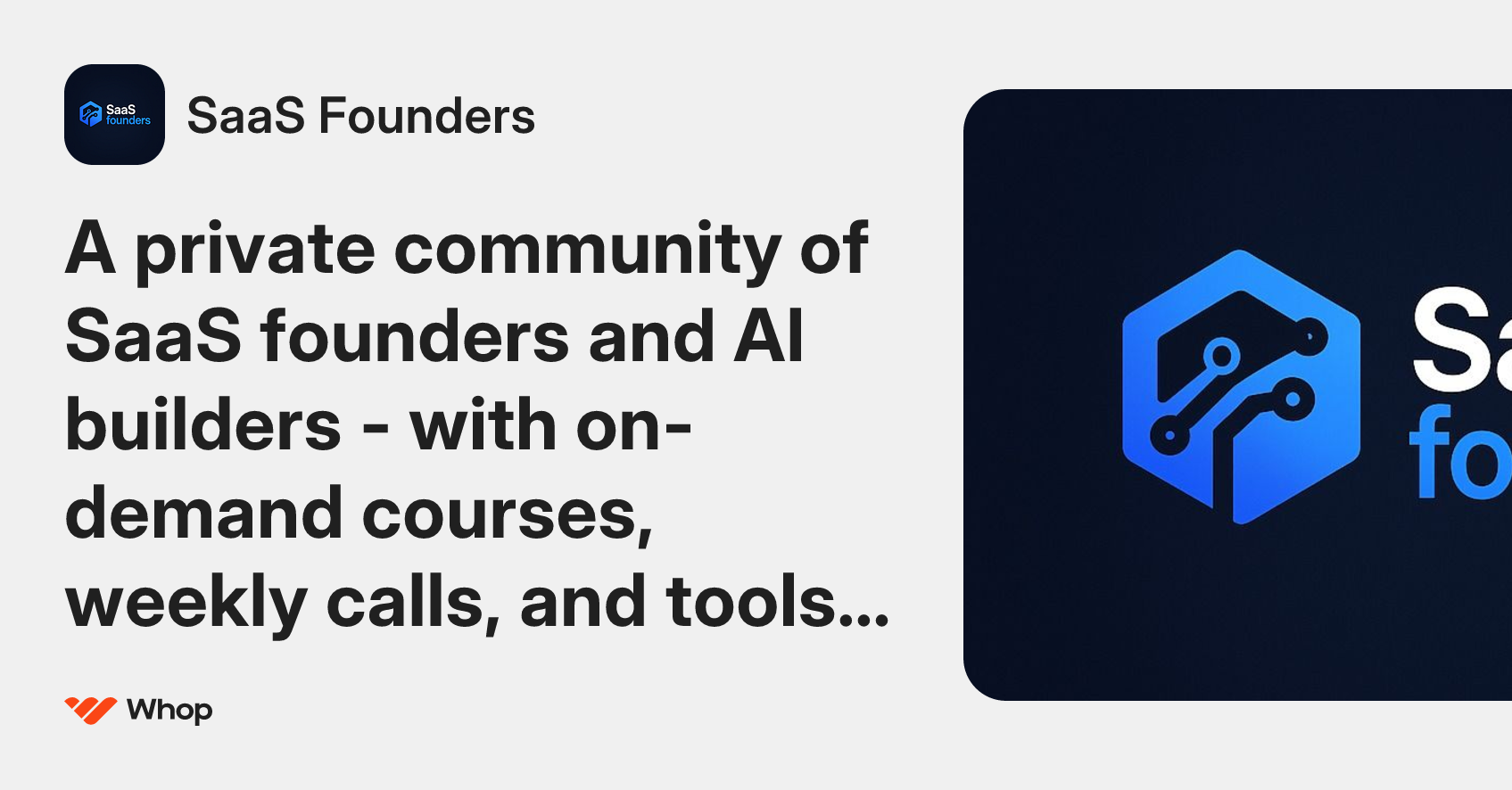 SaaS Founders | Whop