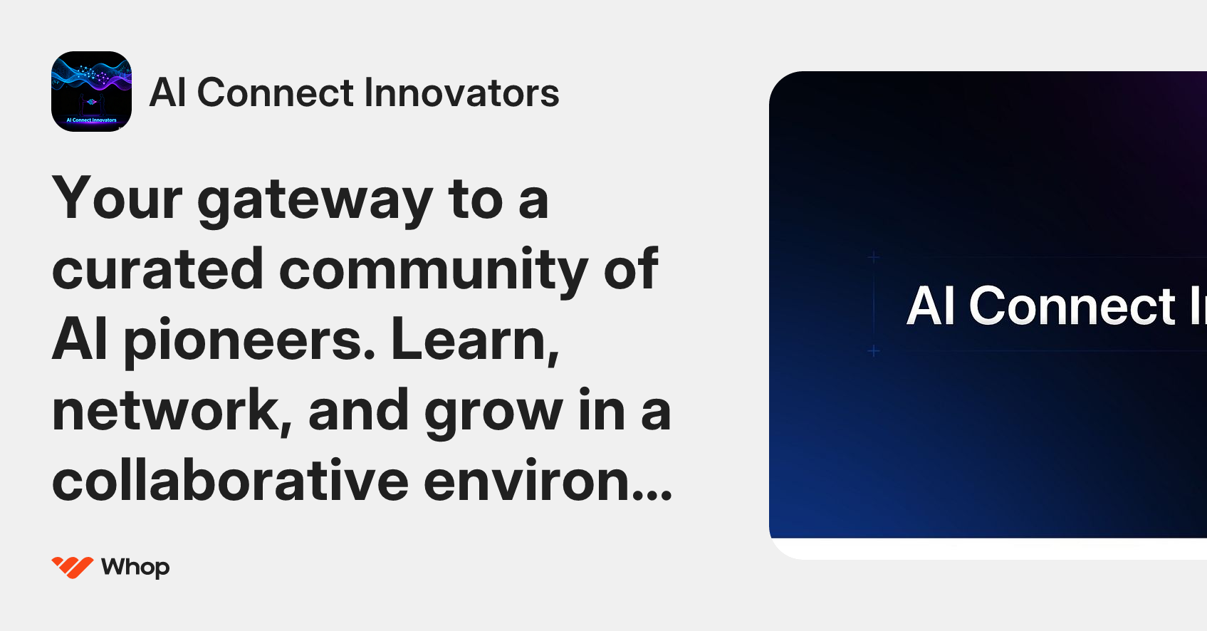 AI Connect Innovators | Whop