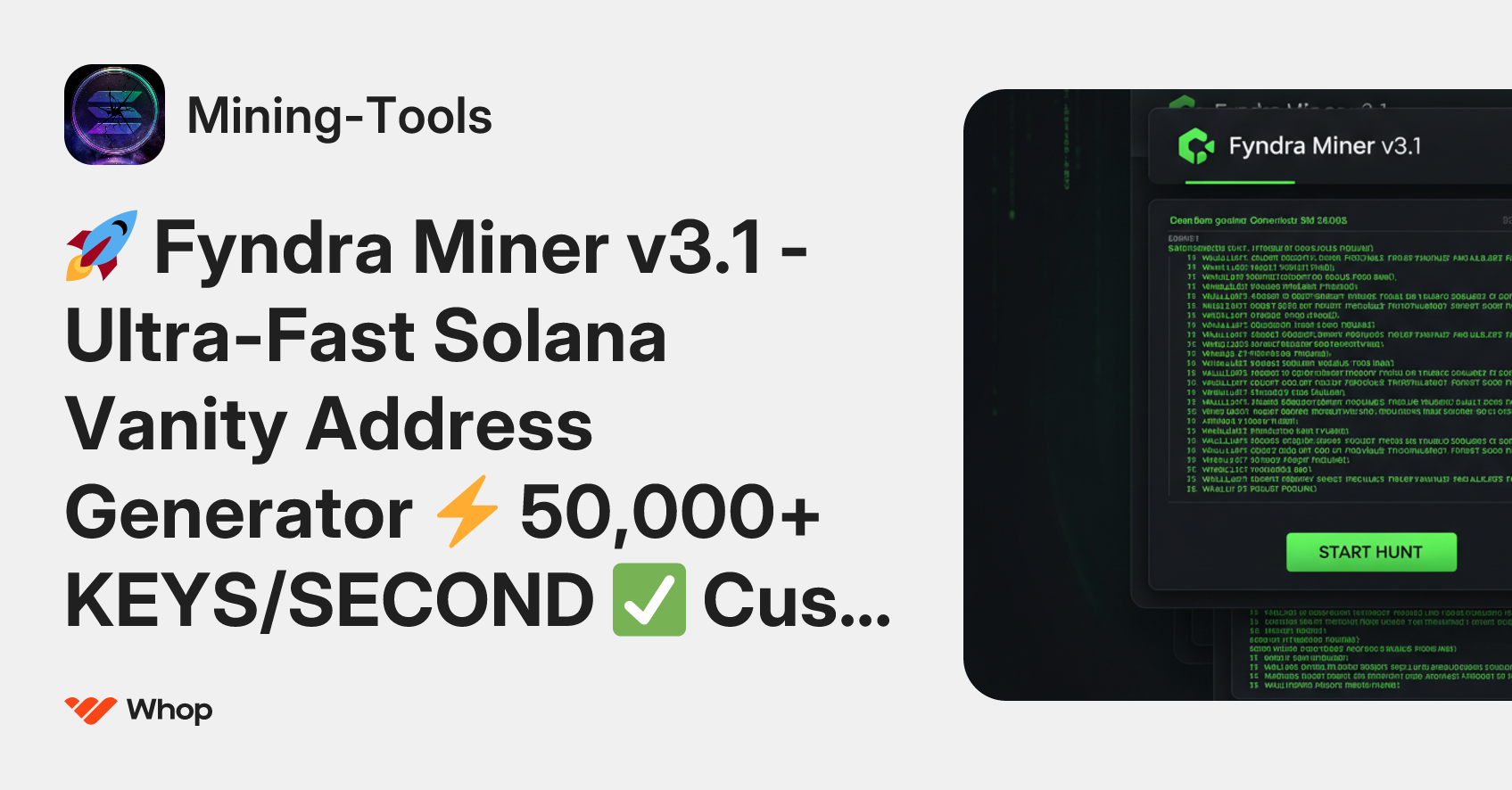 Mining-Tools | Whop