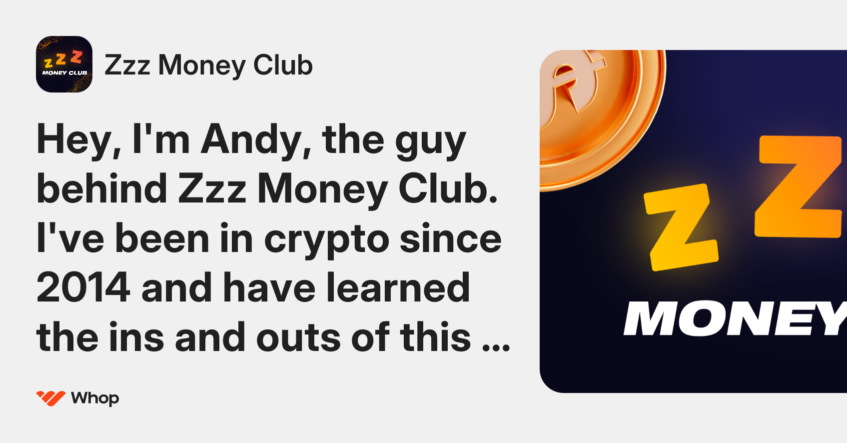 Zzz Money Club | Whop