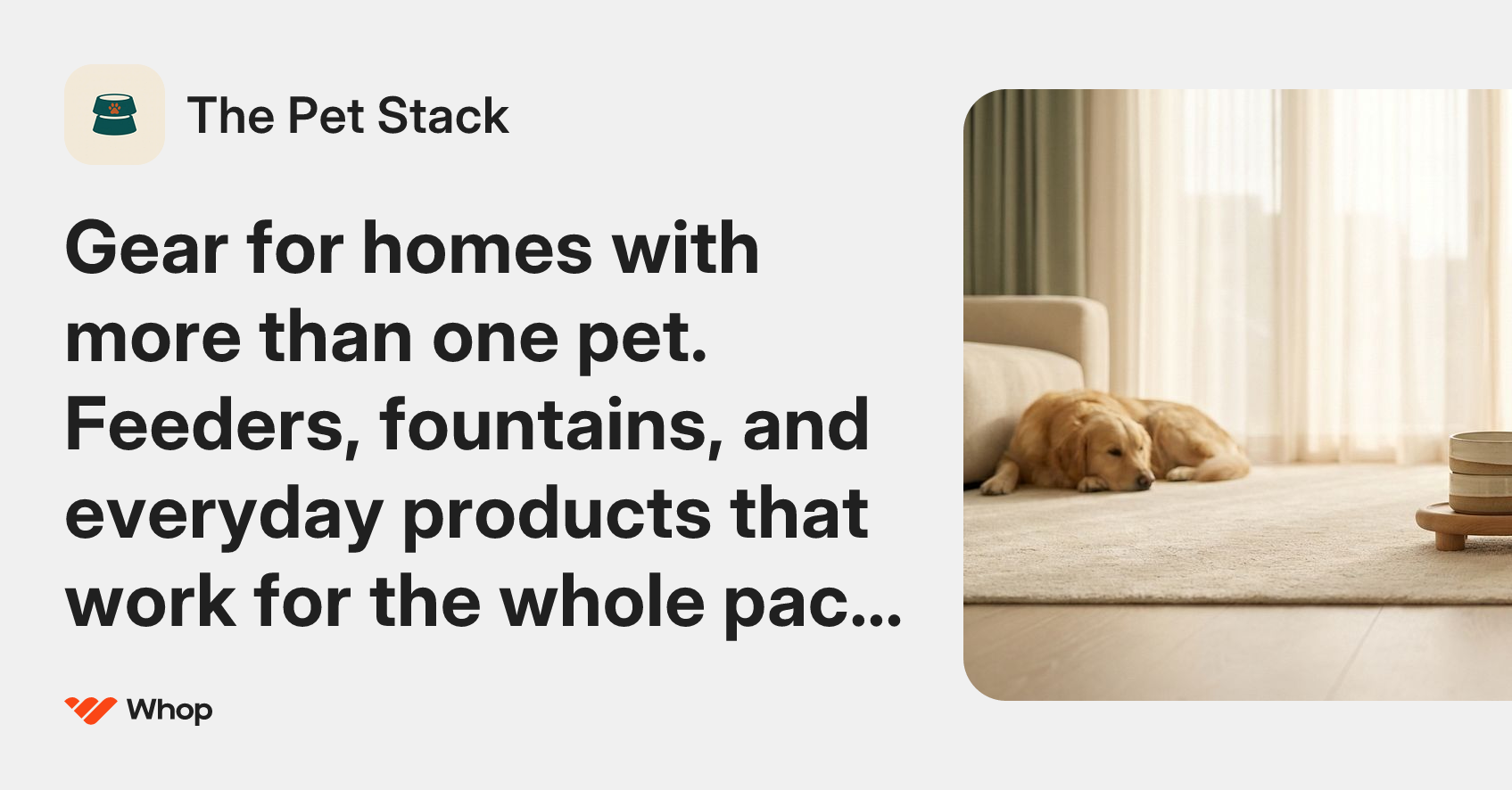 The Pet Stack | Whop