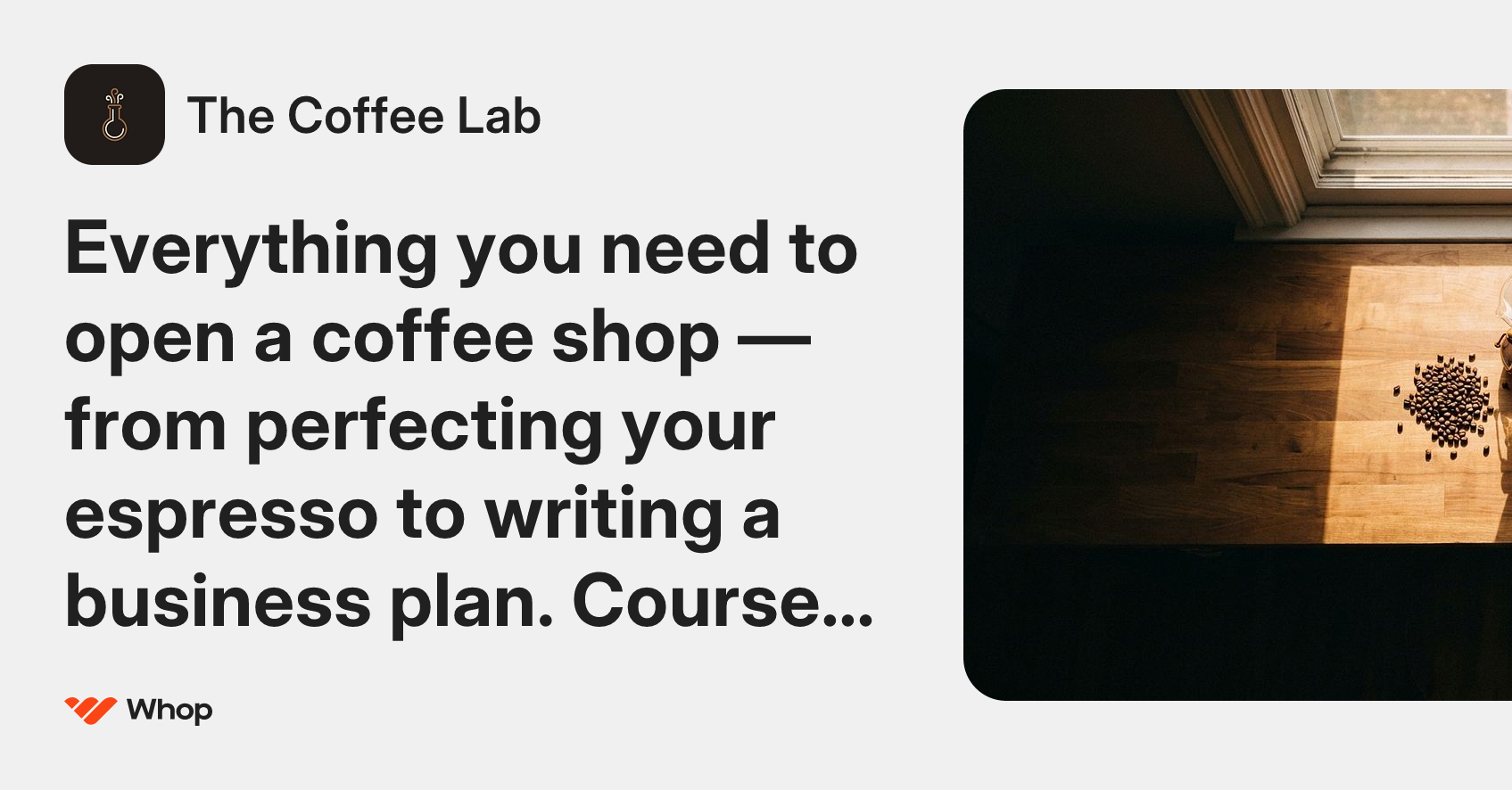 The Coffee Lab | Whop