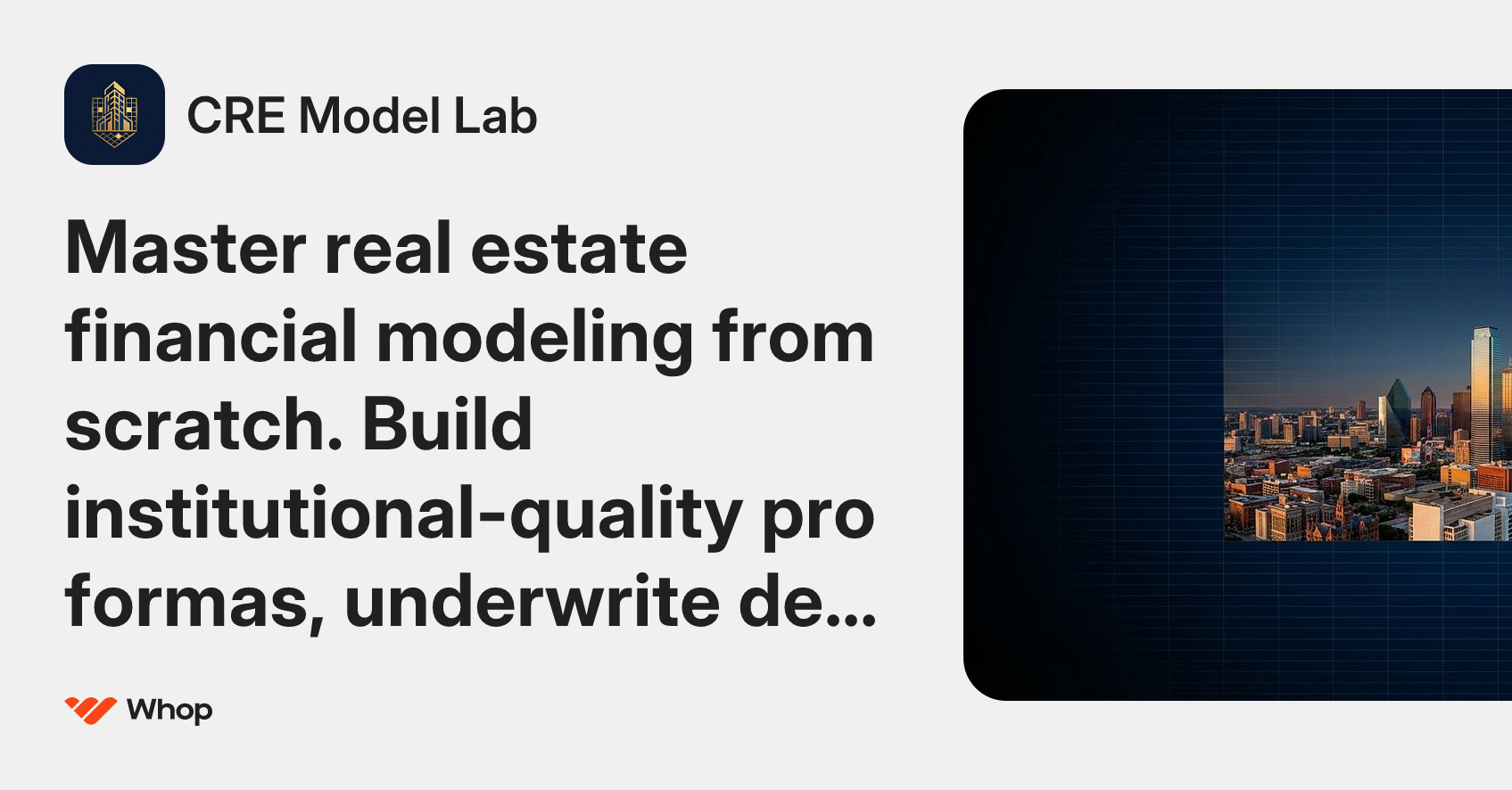 CRE Model Lab | Whop