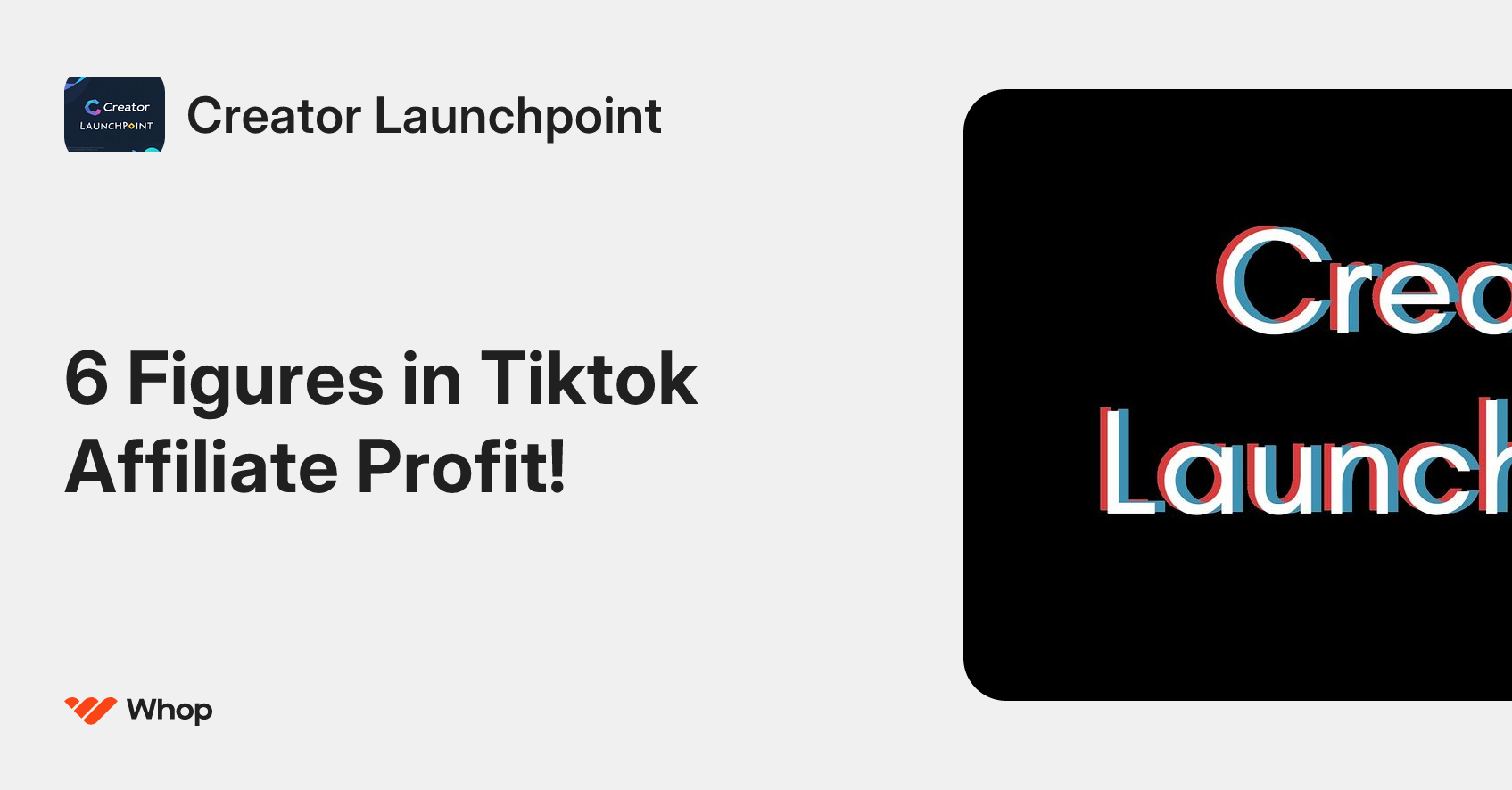 Creator Launchpoint | Whop