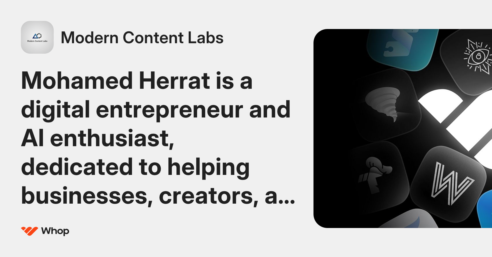 Modern Content Labs | Whop