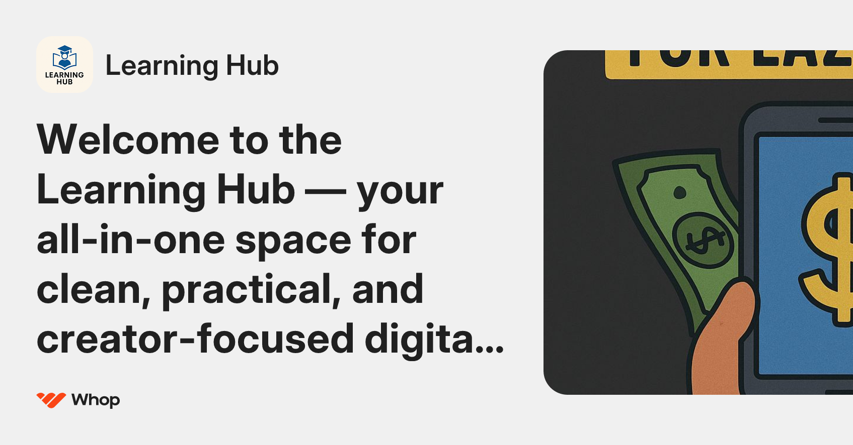 Learning Hub | Whop
