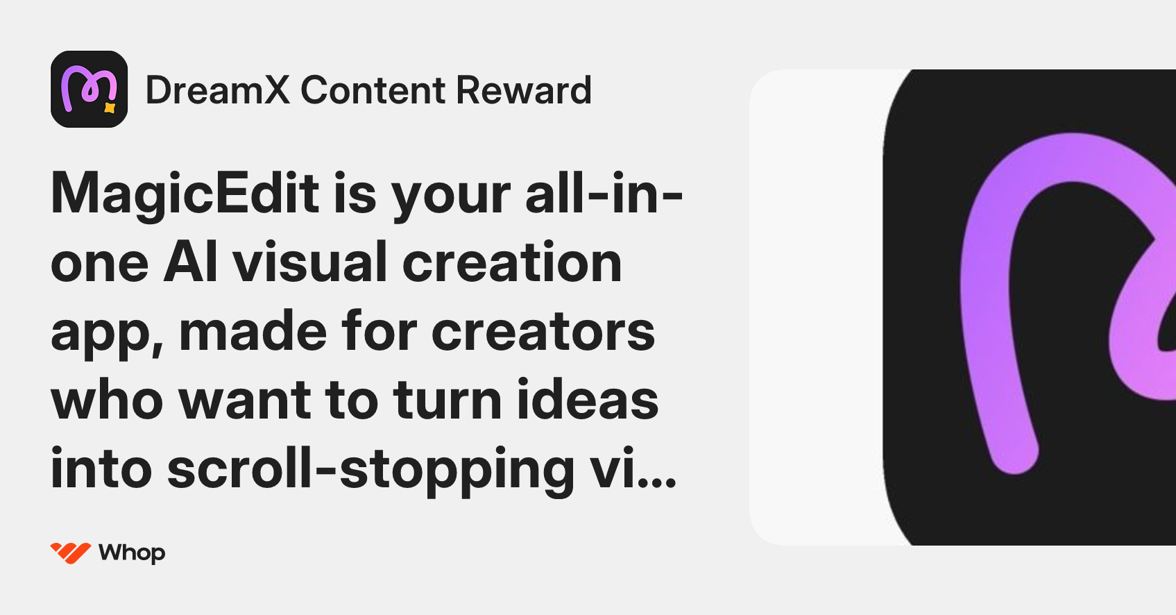 DreamX Content Reward | Whop