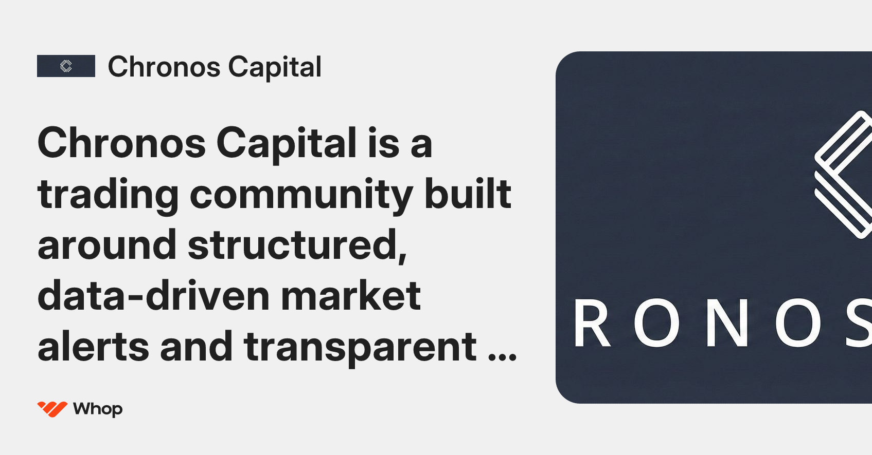 Chronos Capital | Whop