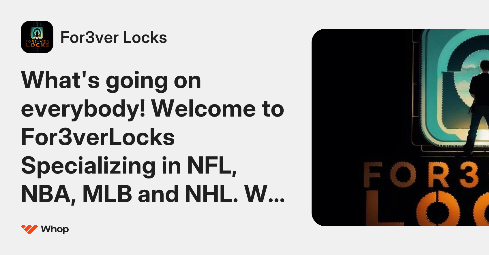 For3ver Locks | Whop