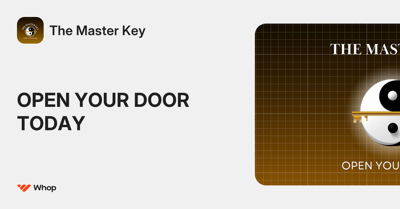 The Master Key | Whop