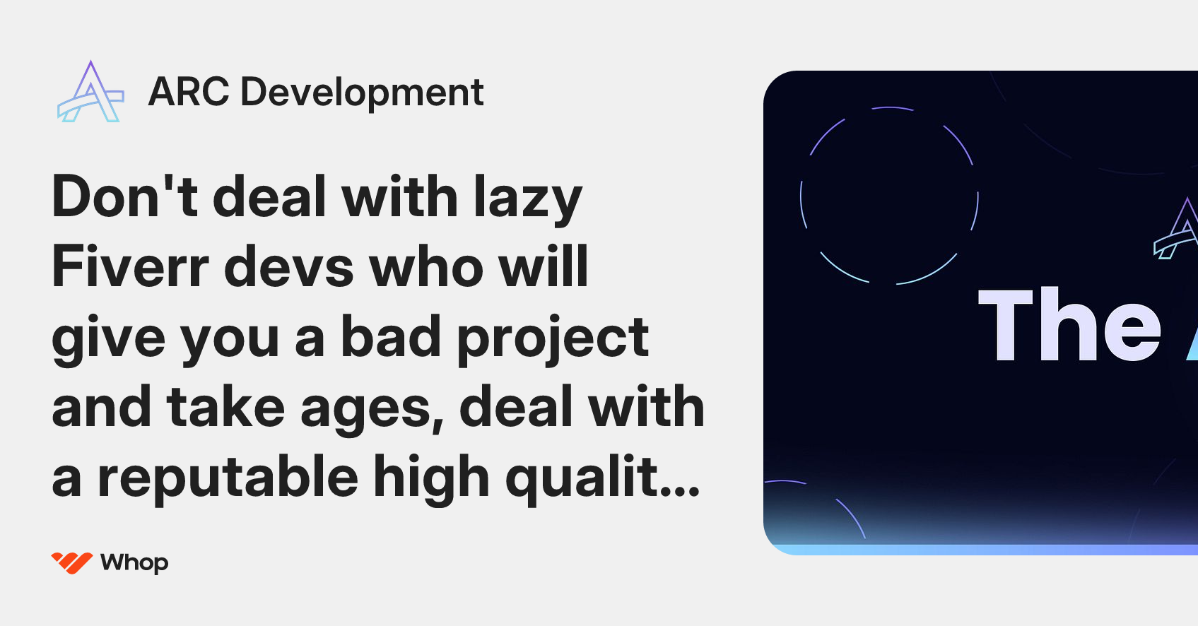 ARC Development | Whop
