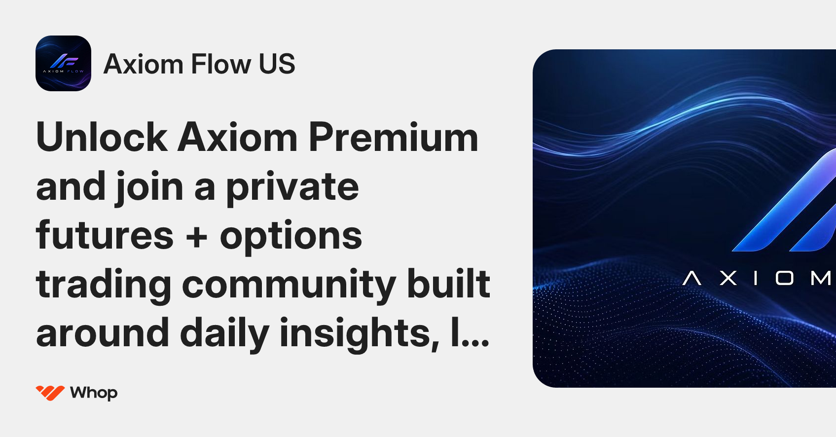 Axiom Flow US | Whop