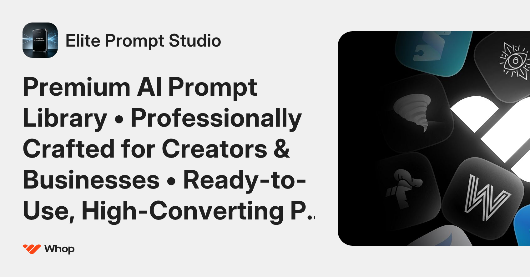 Elite Prompt Studio | Whop