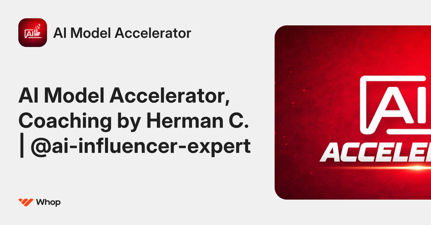 AI Model Accelerator | Whop