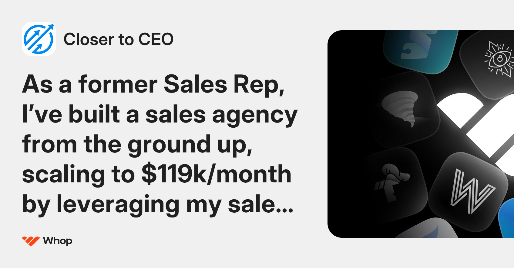 Closer to CEO | Whop