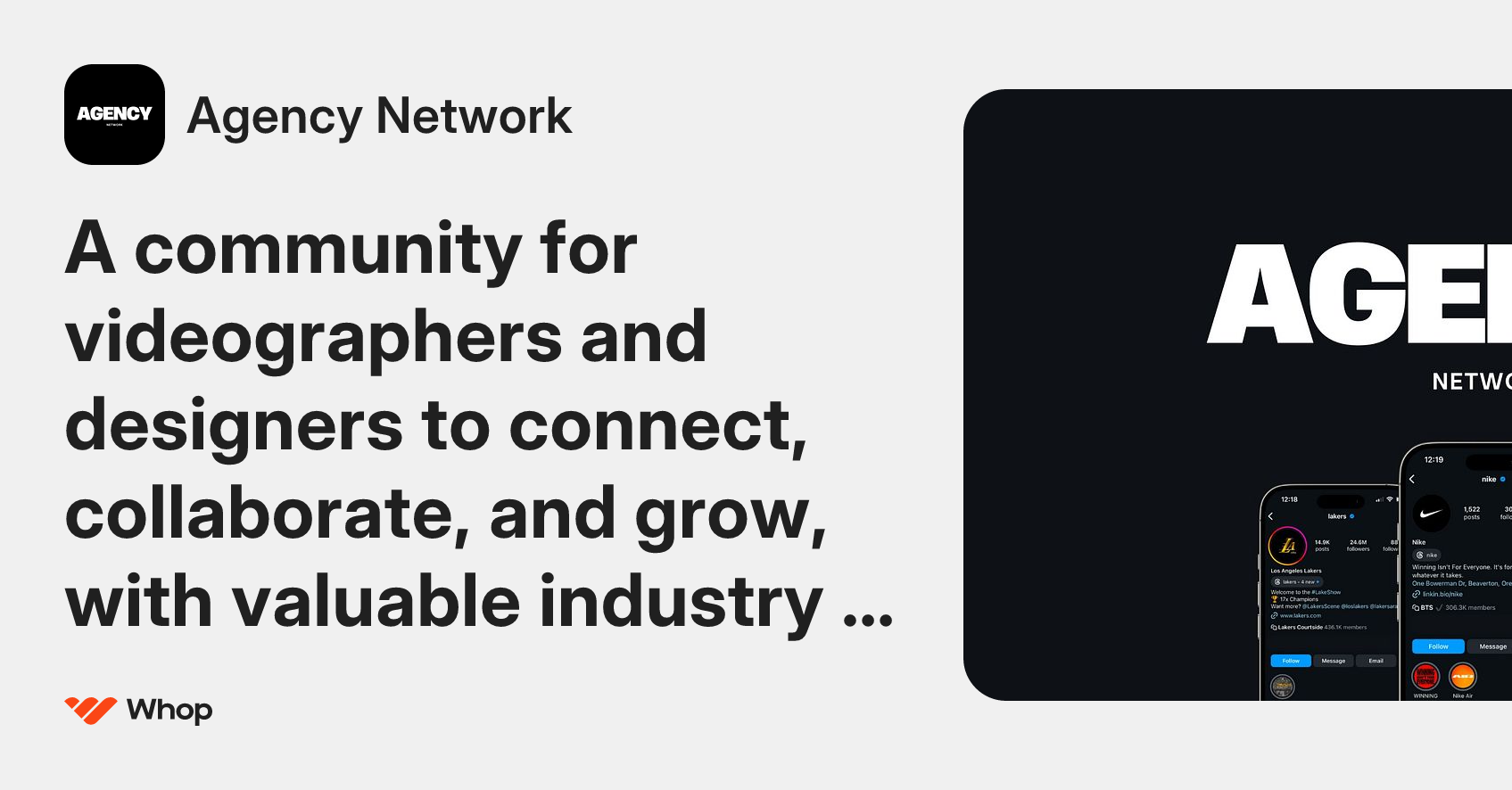 Agency Network | Whop