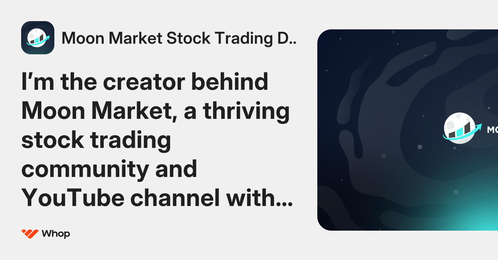 Moon Market Stock Trading Discord | Whop