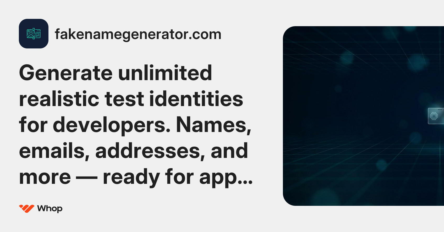 fakenamegenerator.com | Whop