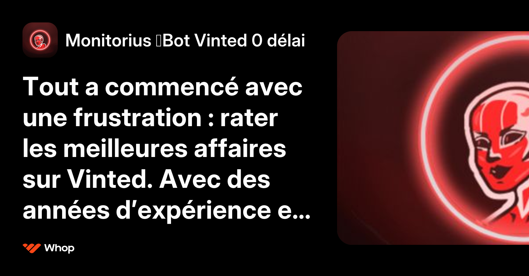 Succes Monitorius Bot Vinted — Preuve & Premium