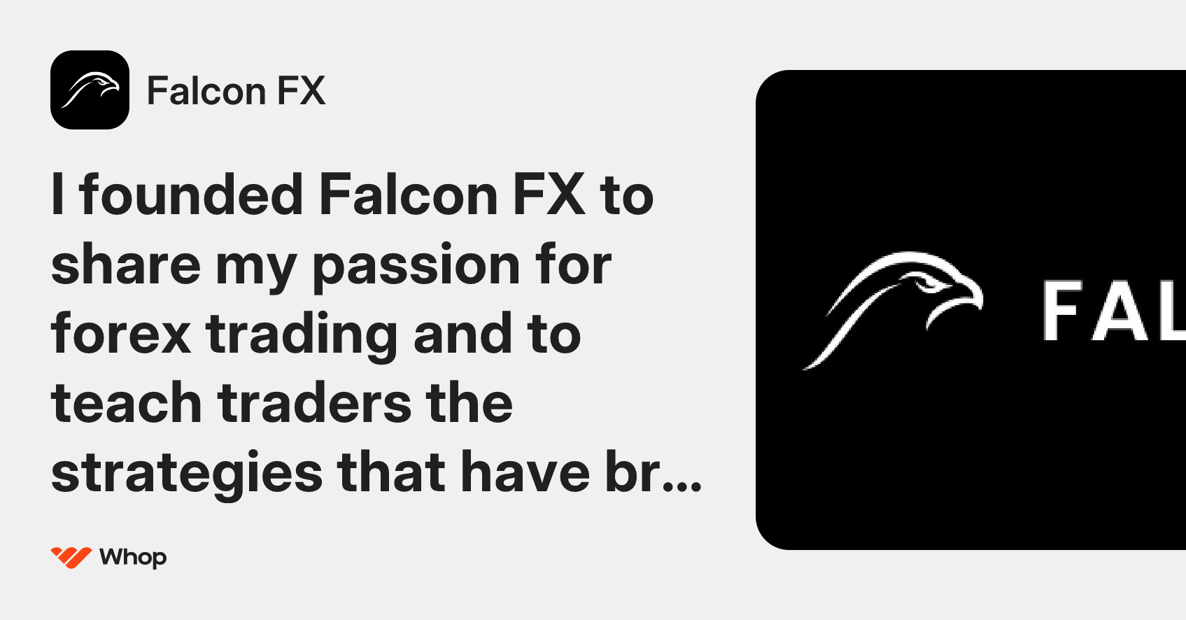 Falcon FX | Whop