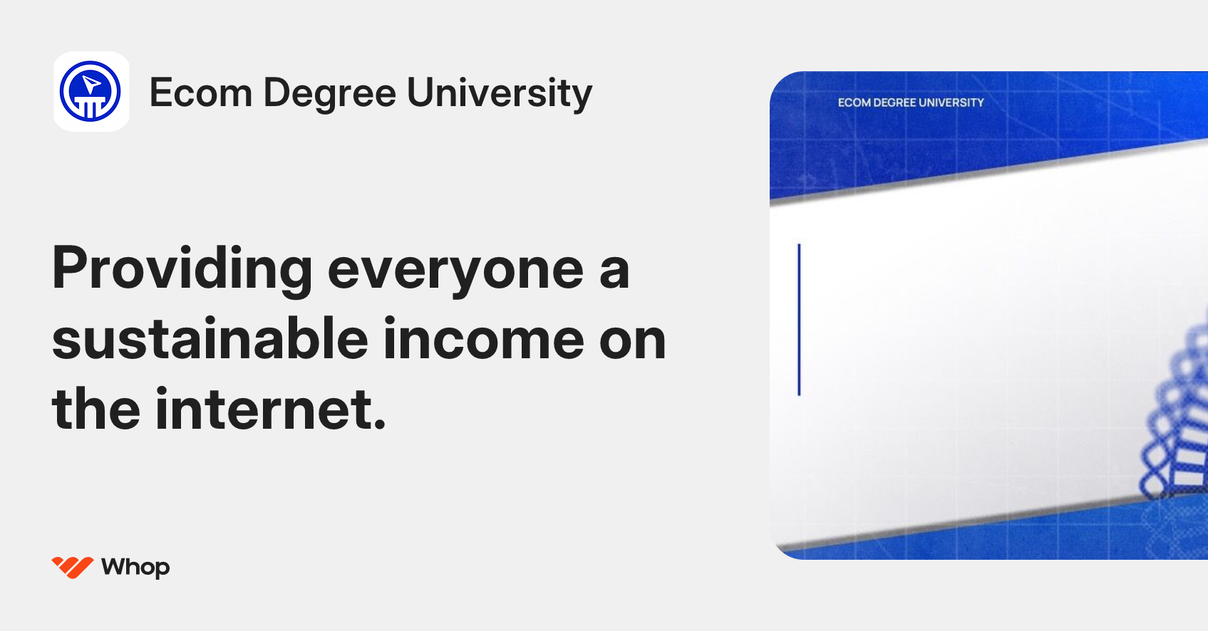 Ecom Degree University | Whop
