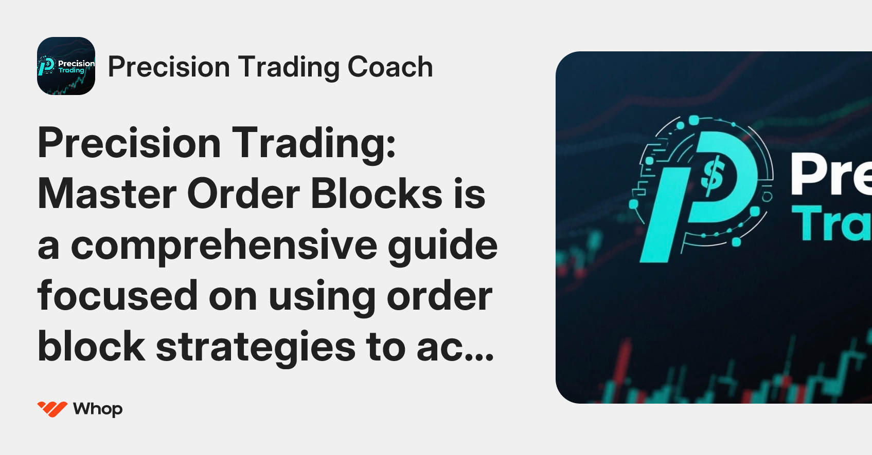 Precision Trading Coach | Whop