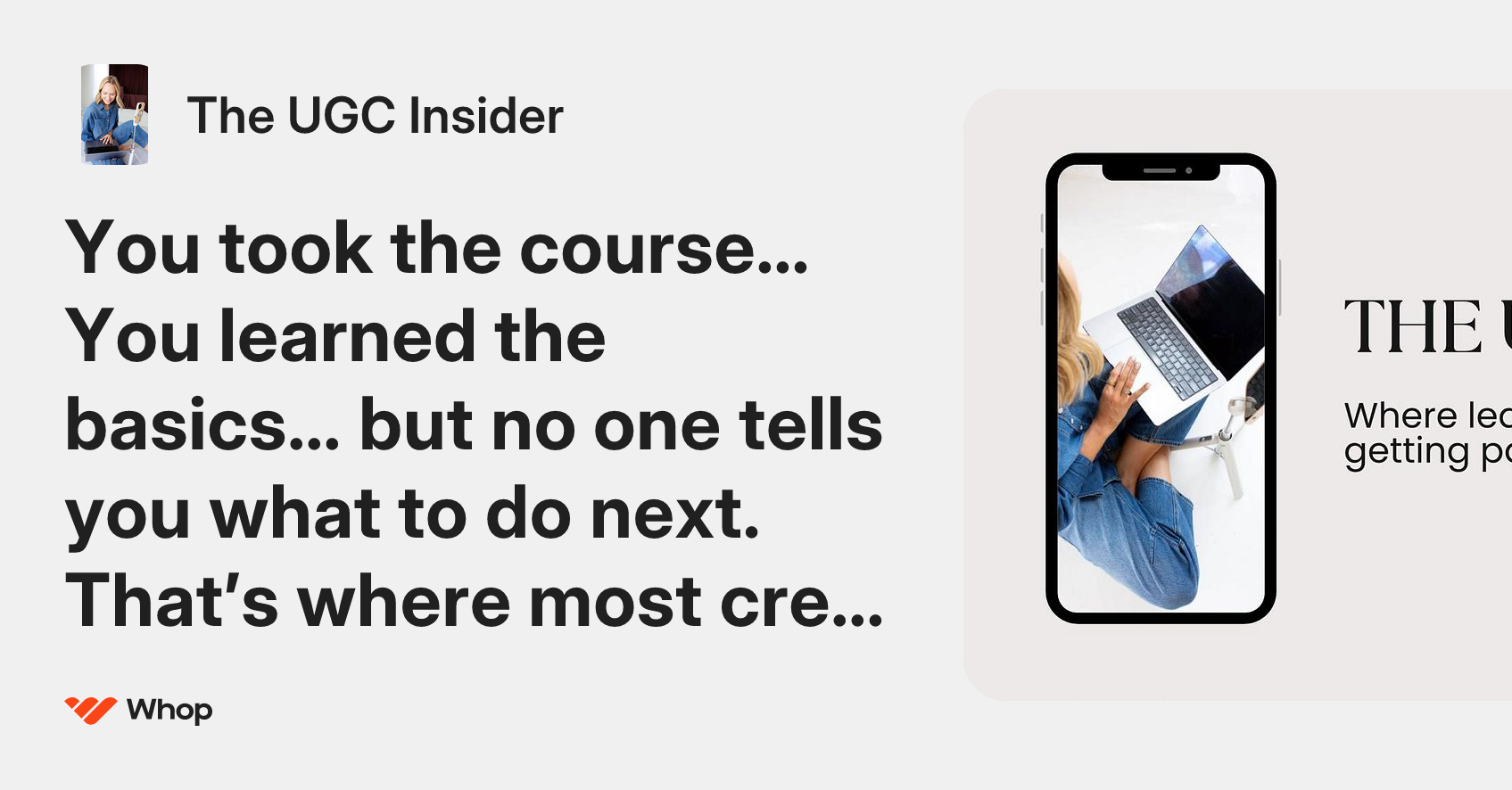 The UGC Insider | Whop