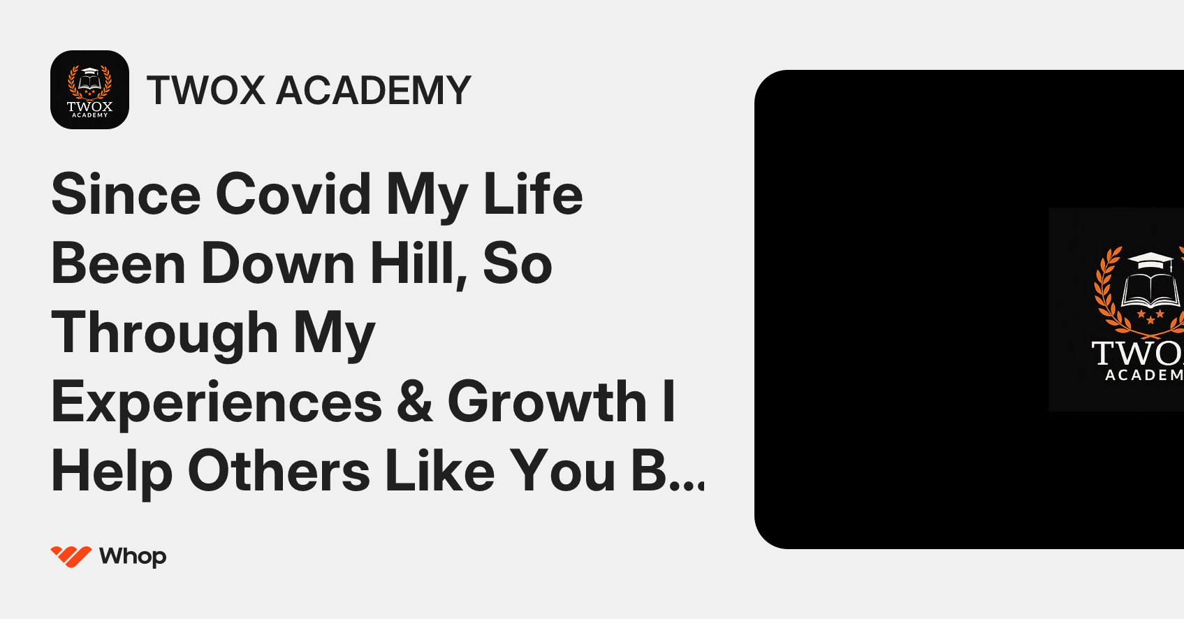 TWOX ACADEMY | Whop