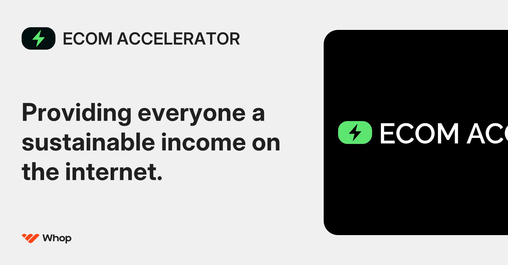 ECOM ACCELERATOR | Whop