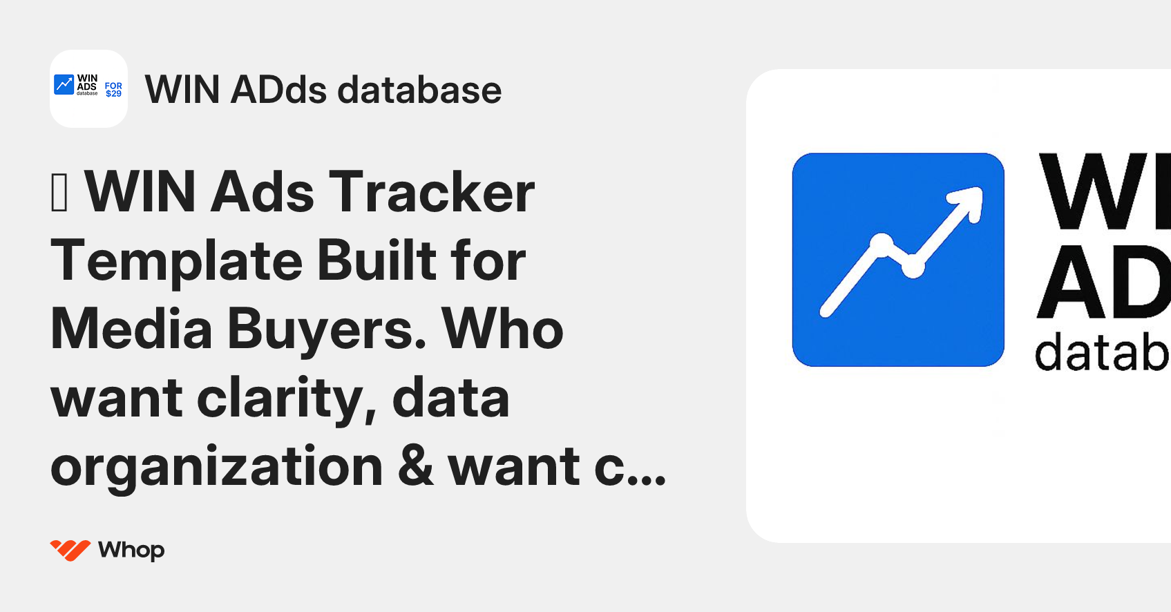 WIN ADds database | Whop