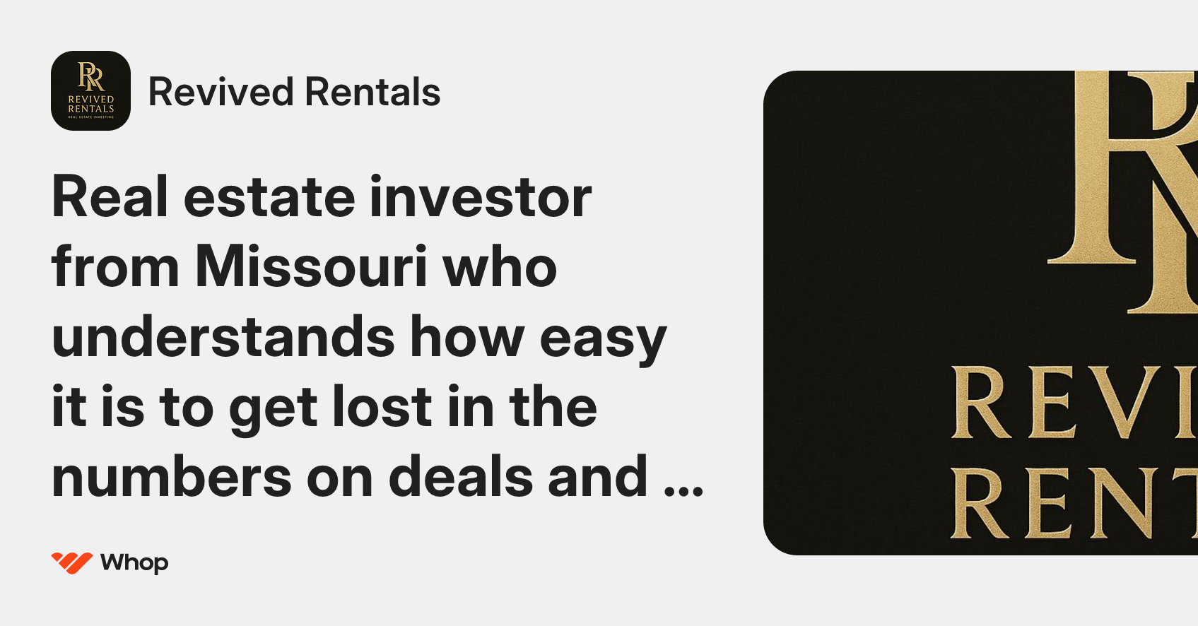Revived Rentals | Whop