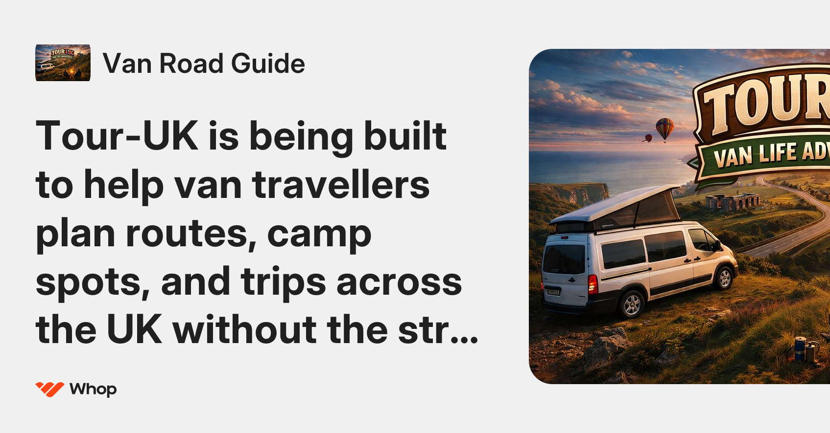 Van Road Guide | Whop