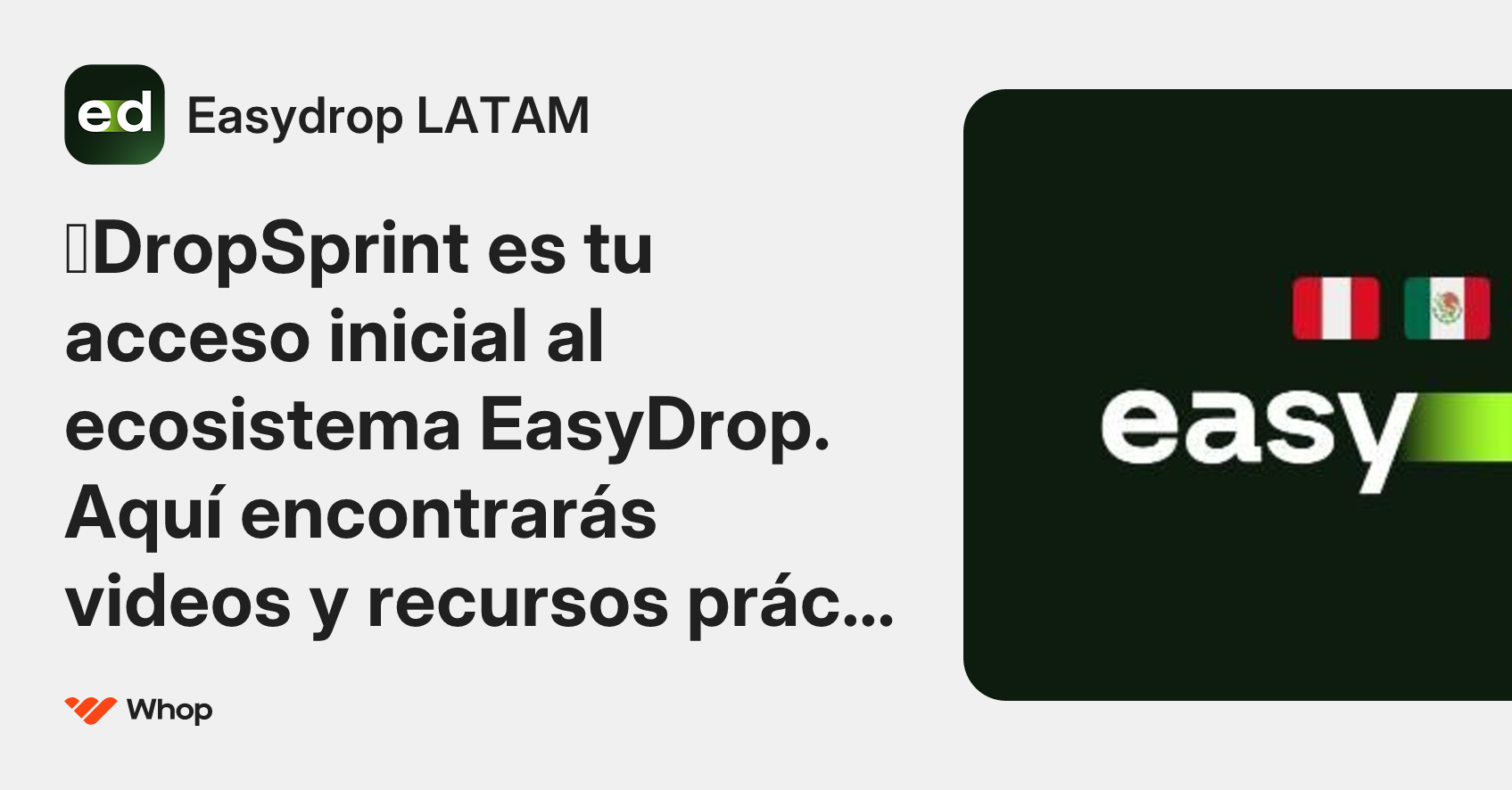 Easydrop LATAM | Whop