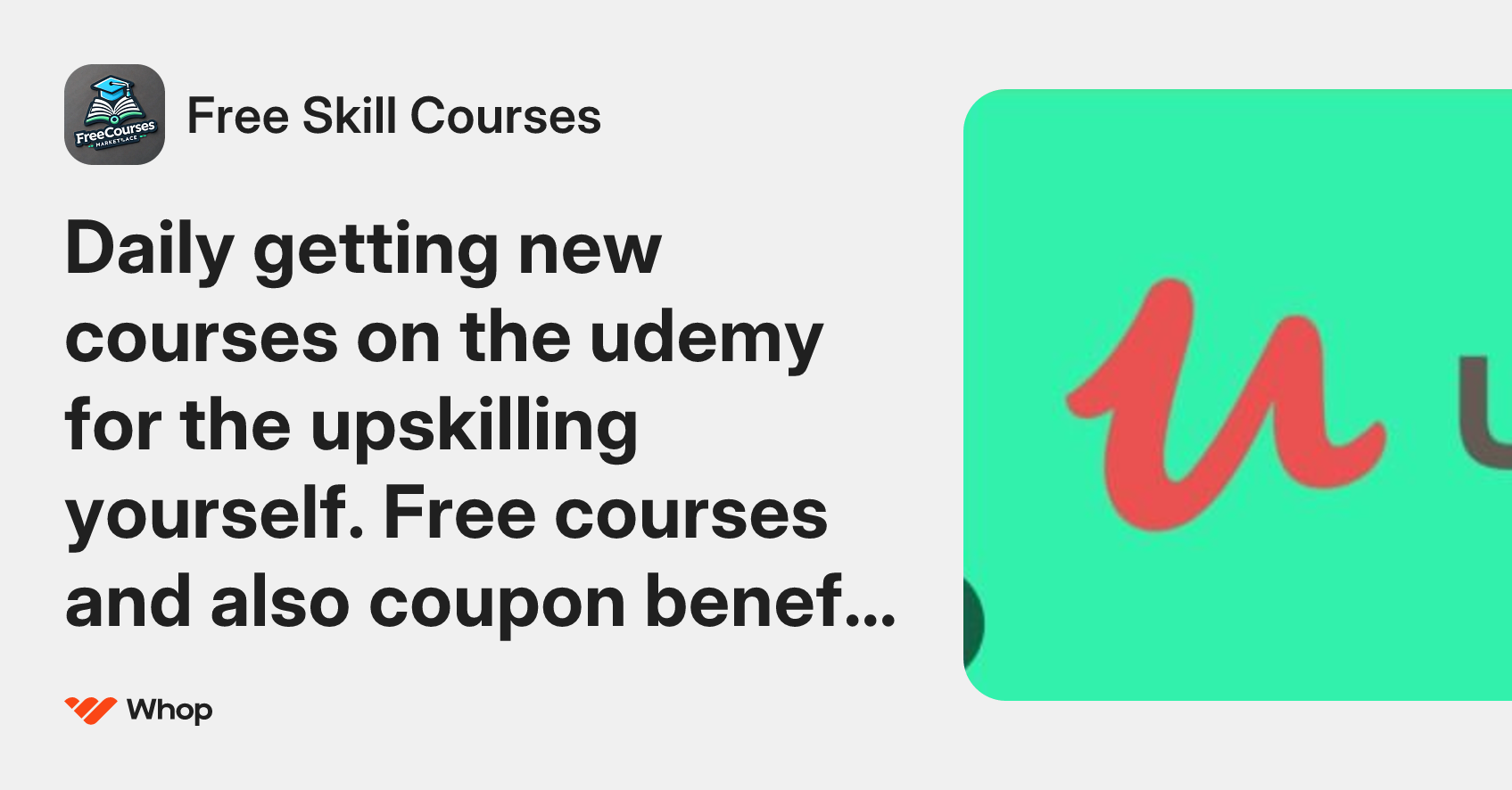 Free Skill Courses | Whop