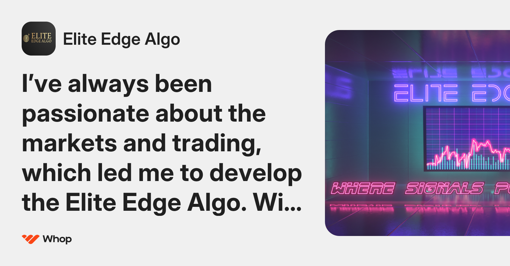 Elite Edge Algo | Whop