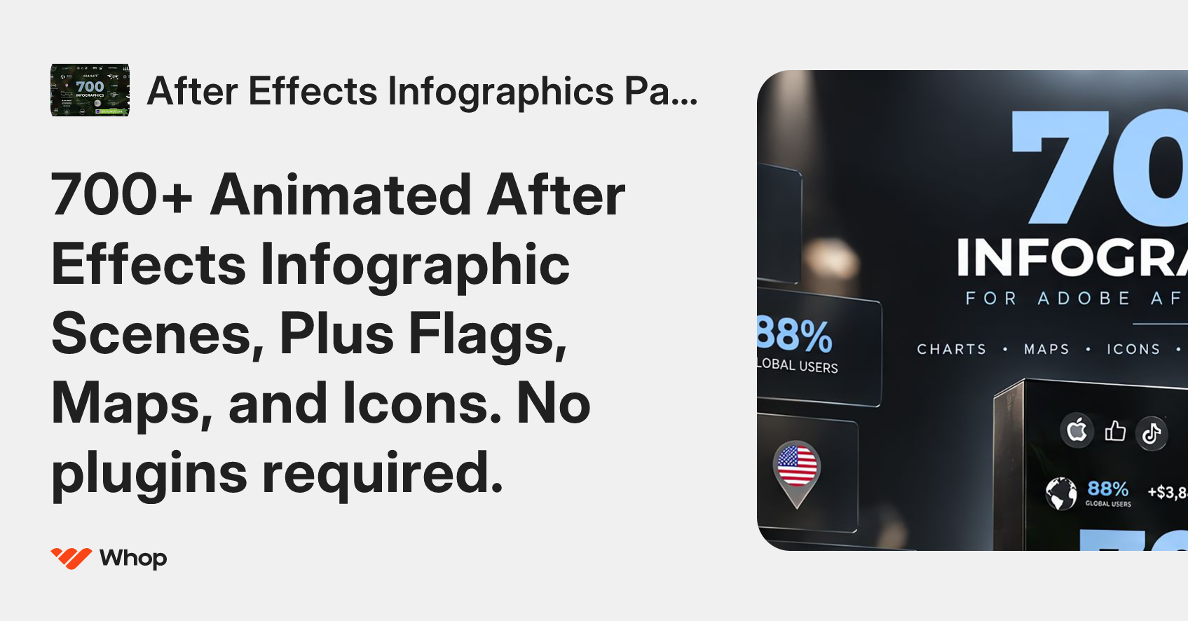 After Effects Infographics Pack | Whop