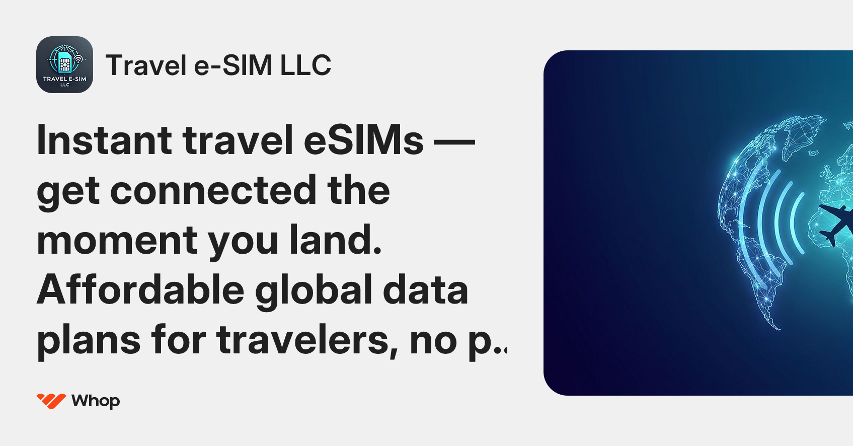 Travel e-SIM LLC | Whop