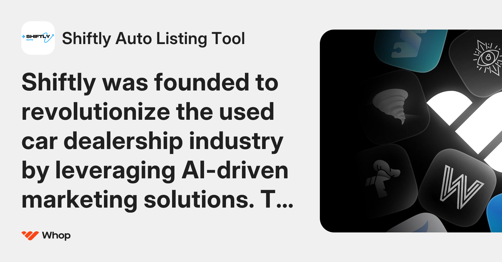 Shiftly Auto Listing Tool | Whop
