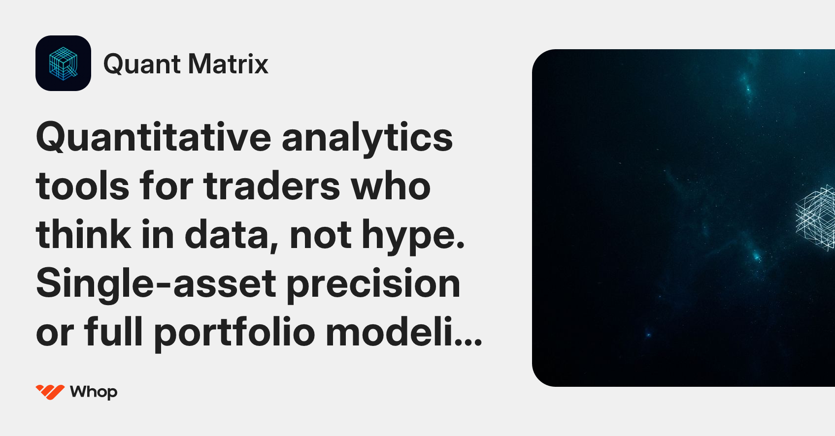 Quant Matrix | Whop