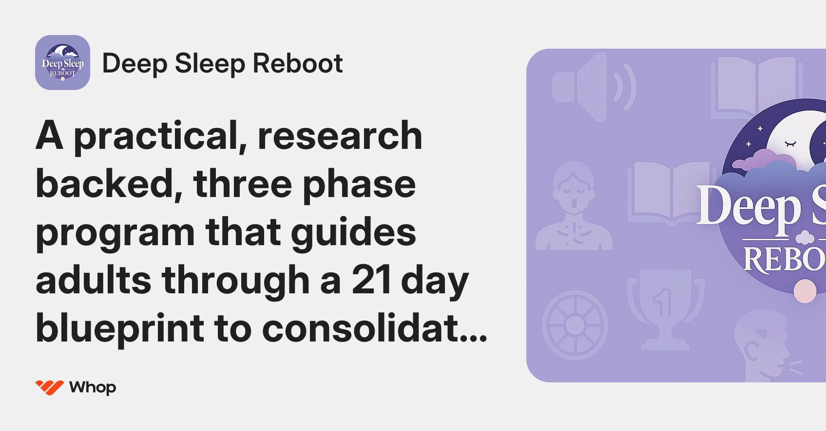 Deep Sleep Reboot | Whop
