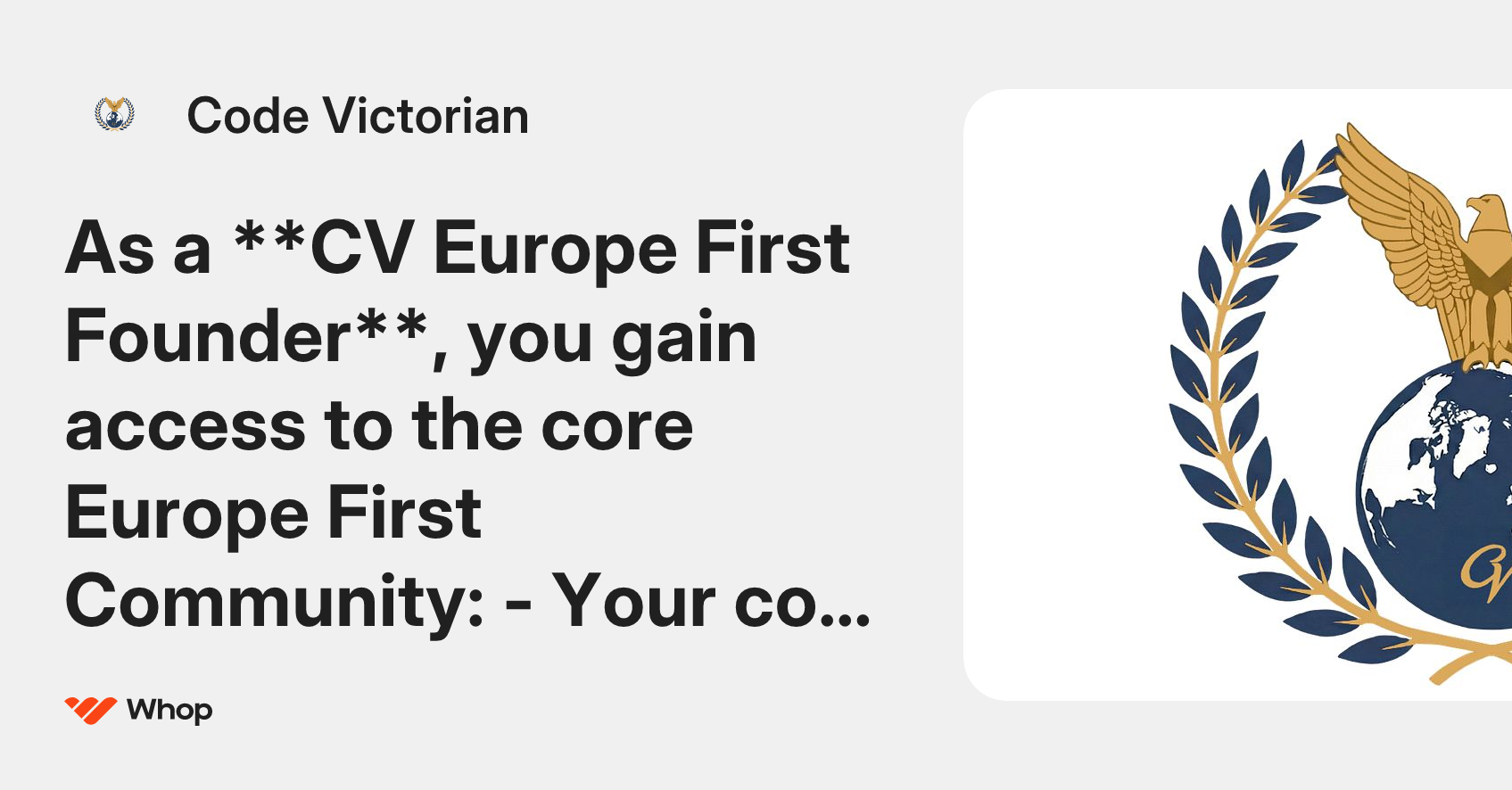 Code Victorian | Whop