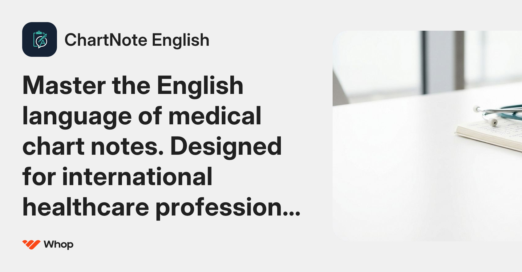 ChartNote English | Whop
